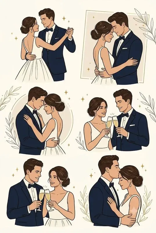 Couple Collage Poster Art Studios