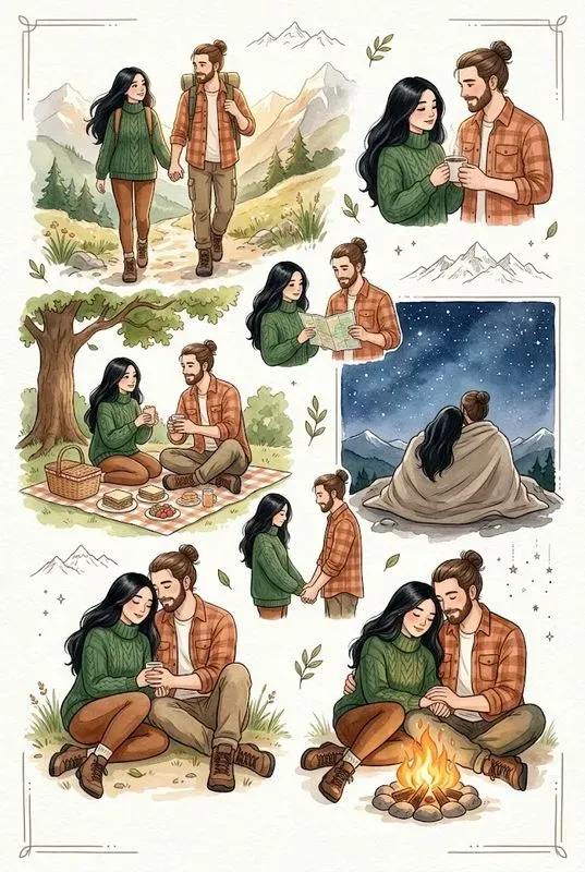 Couple Collage Poster Art Studios