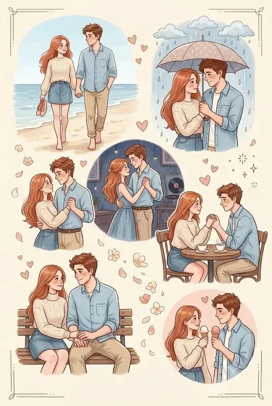 Couple Collage Poster Art Studios