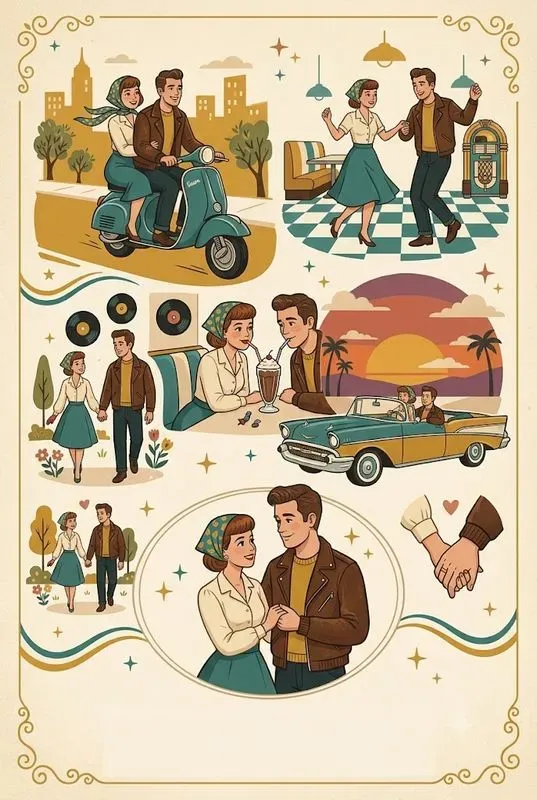 Couple Collage Poster Art Studios