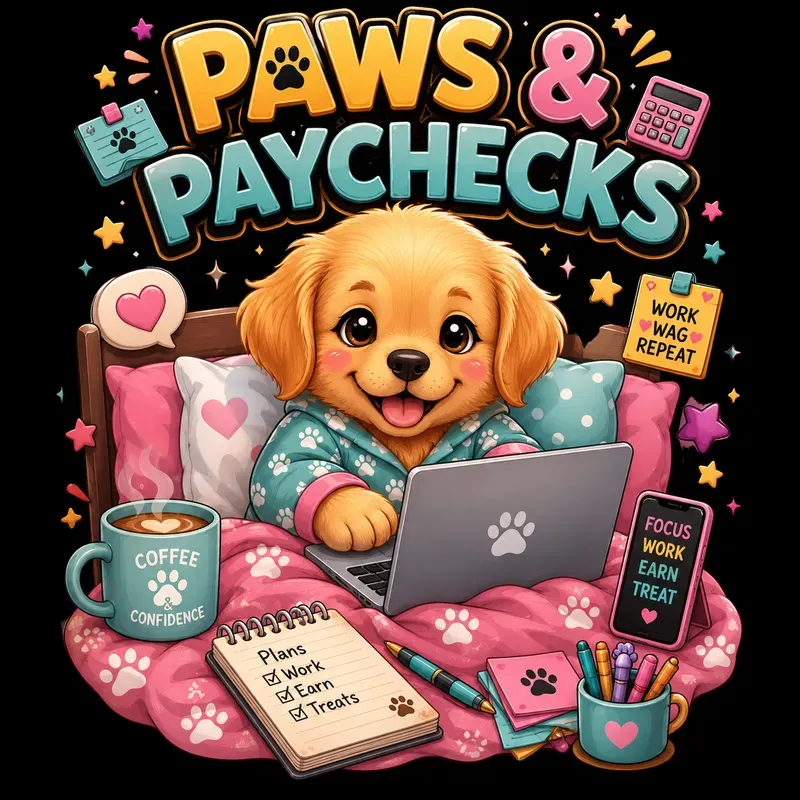 Cute Work From Bed Animal Tshirts