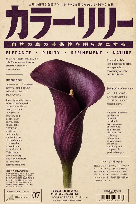 Retro Japanese Botanical Posters