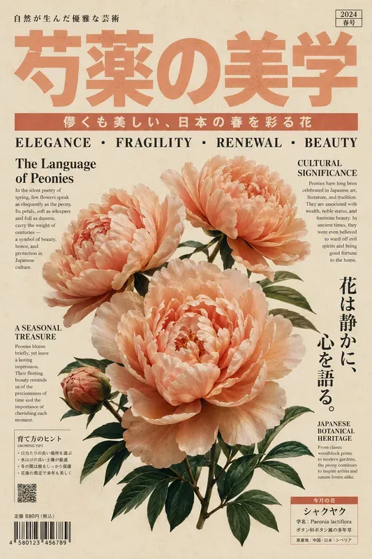 Retro Japanese Botanical Posters