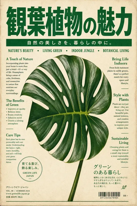 Retro Japanese Botanical Posters
