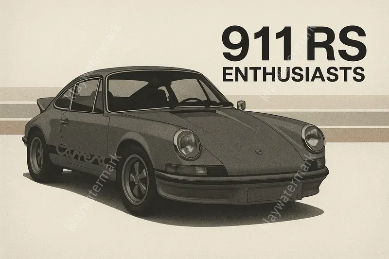 Retro Car Silhouette Banner Series