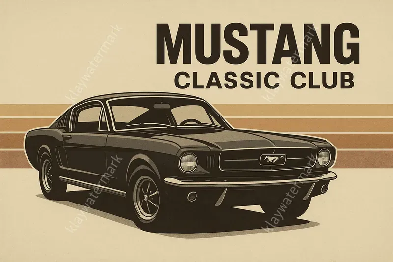 Retro Car Silhouette Banner Series