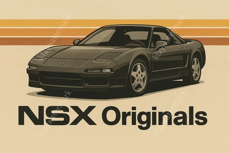 Retro Car Silhouette Banner Series