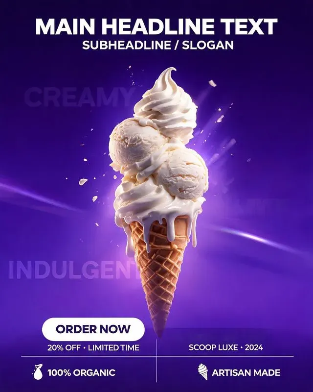Ultravibrant Product Advertisement Posts