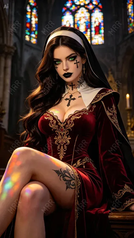 Dark Gothic Nun Portraits