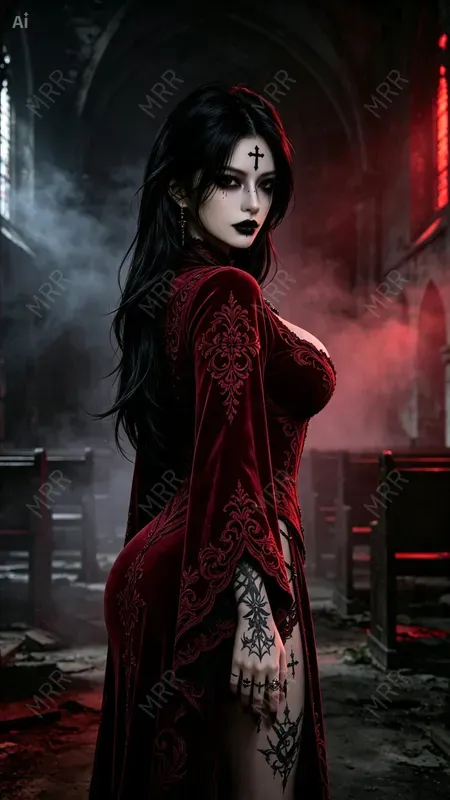 Dark Gothic Nun Portraits