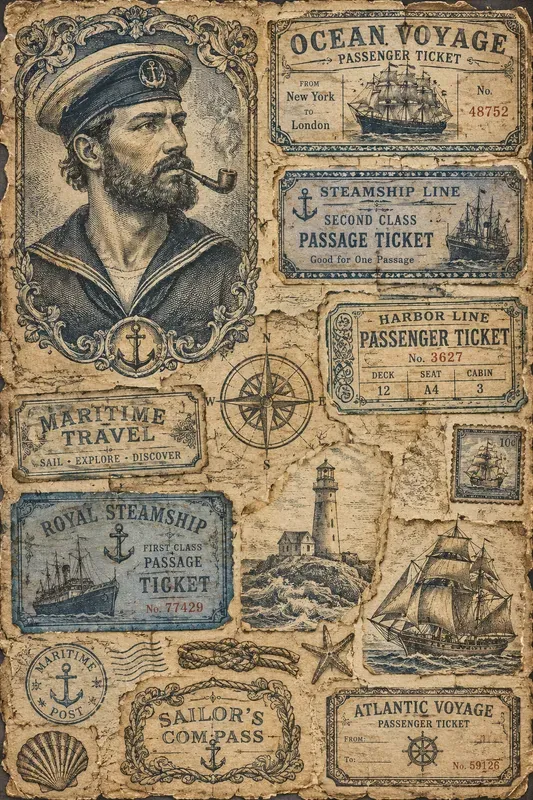 Vintage Ephemera Collages