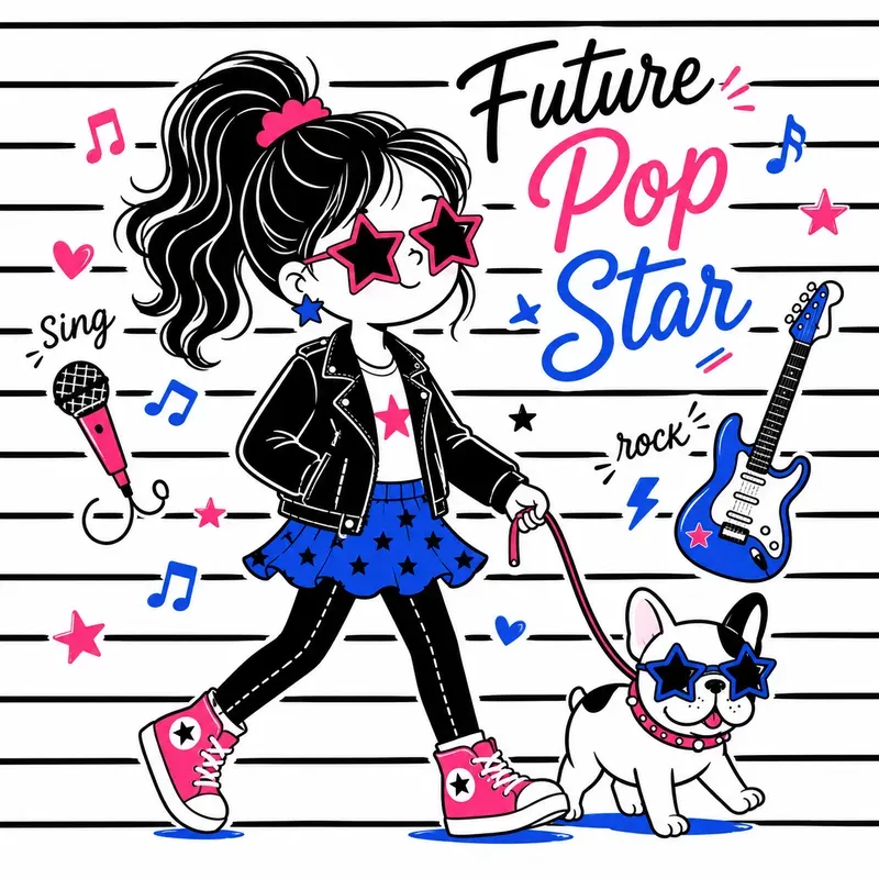 Cute Doodle Apparel Graphics