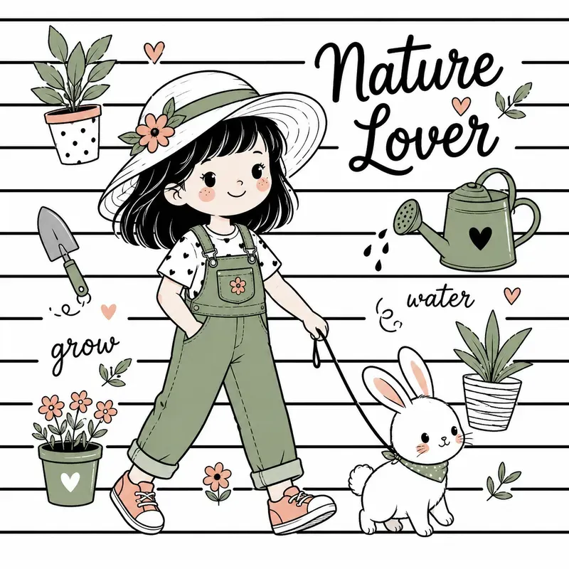 Cute Doodle Apparel Graphics