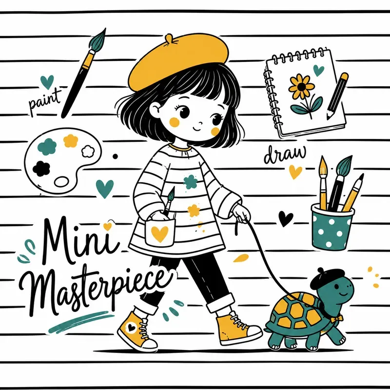Cute Doodle Apparel Graphics