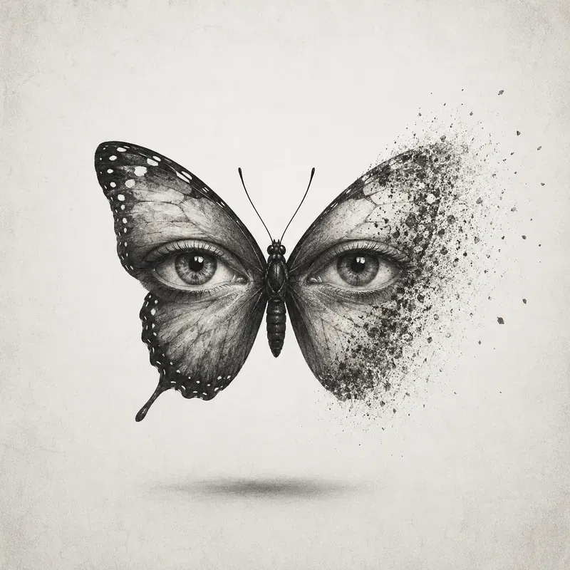 Minimal Monochrome Surreal Symbolism