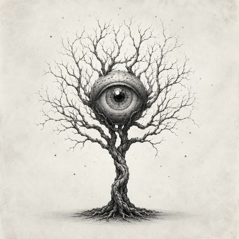 Minimal Monochrome Surreal Symbolism