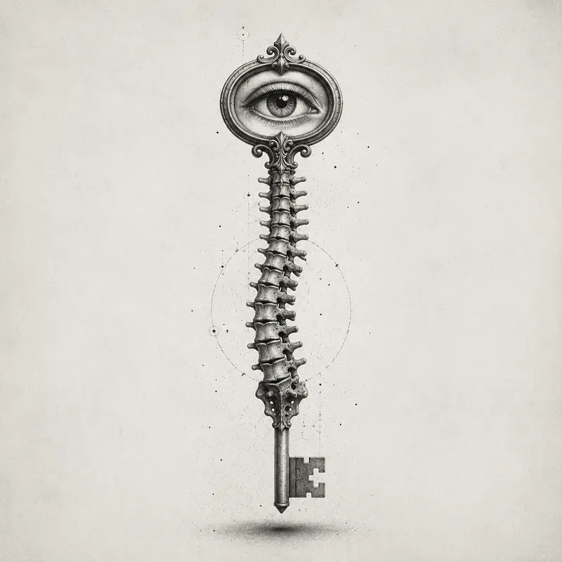 Minimal Monochrome Surreal Symbolism