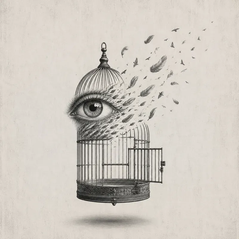 Minimal Monochrome Surreal Symbolism