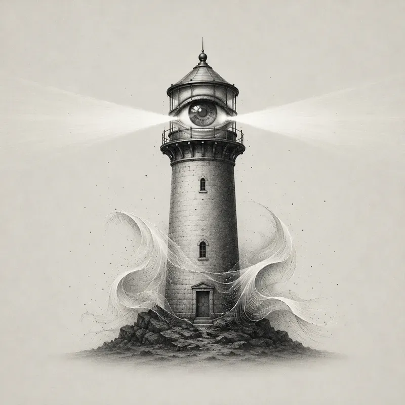 Minimal Monochrome Surreal Symbolism