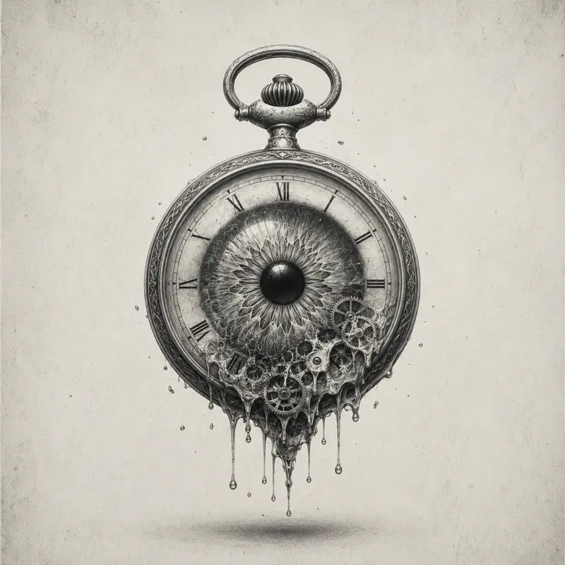 Minimal Monochrome Surreal Symbolism