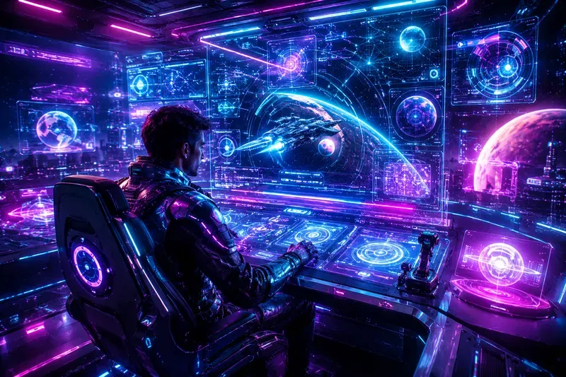 Neon Cyber Workspace Collections