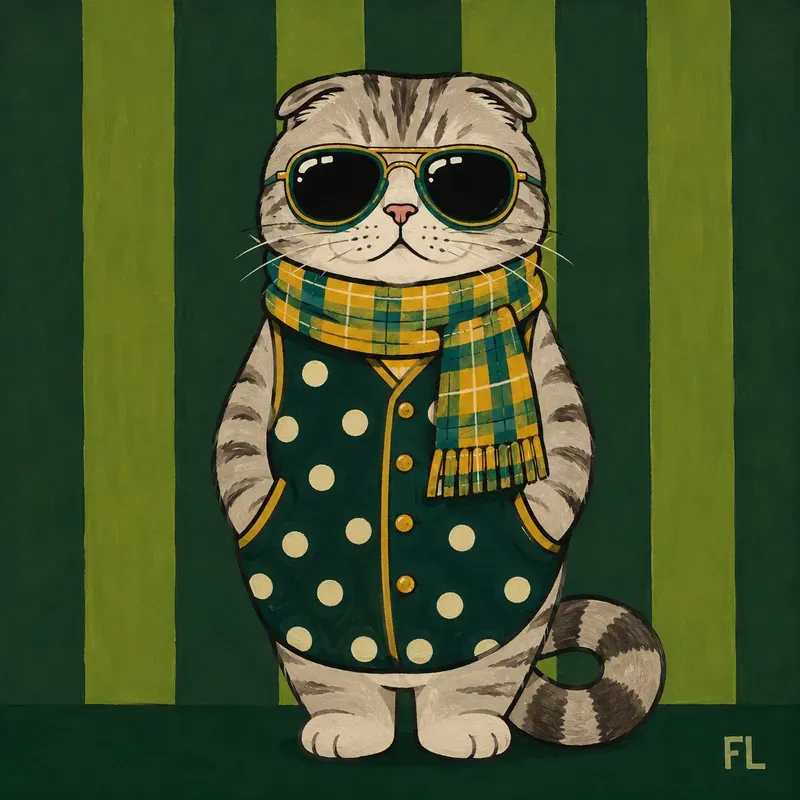 Chic Animal Gouache Portraits