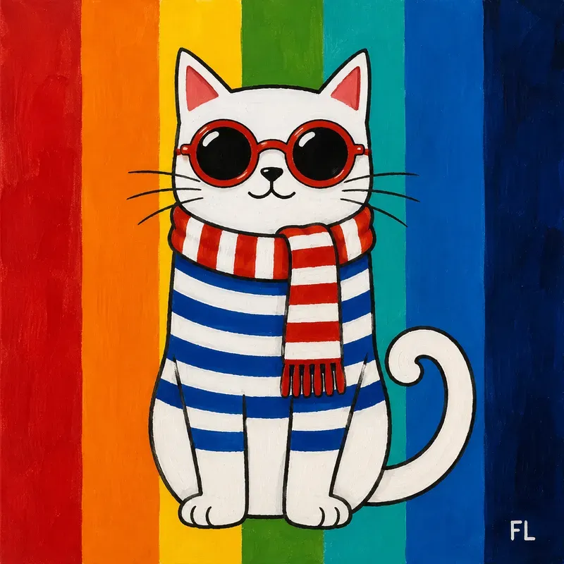 Chic Animal Gouache Portraits