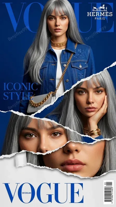 Torn Paper Vogue Magazine Covers