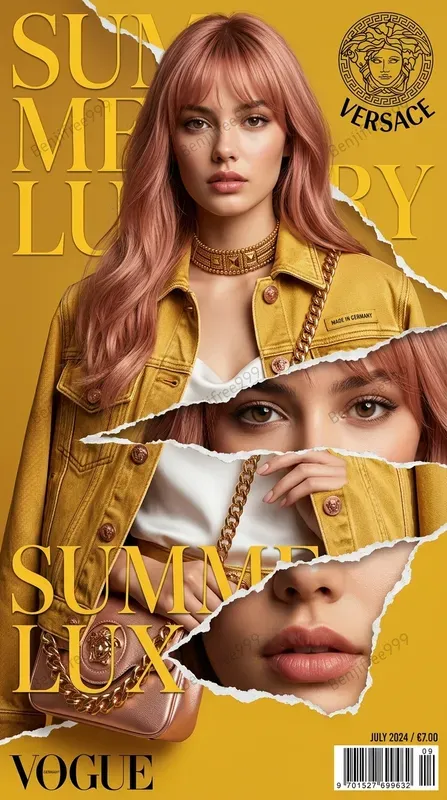 Torn Paper Vogue Magazine Covers