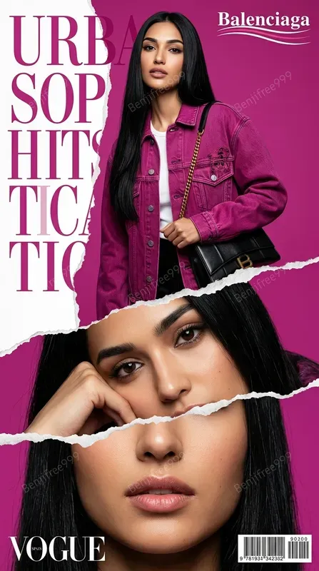 Torn Paper Vogue Magazine Covers