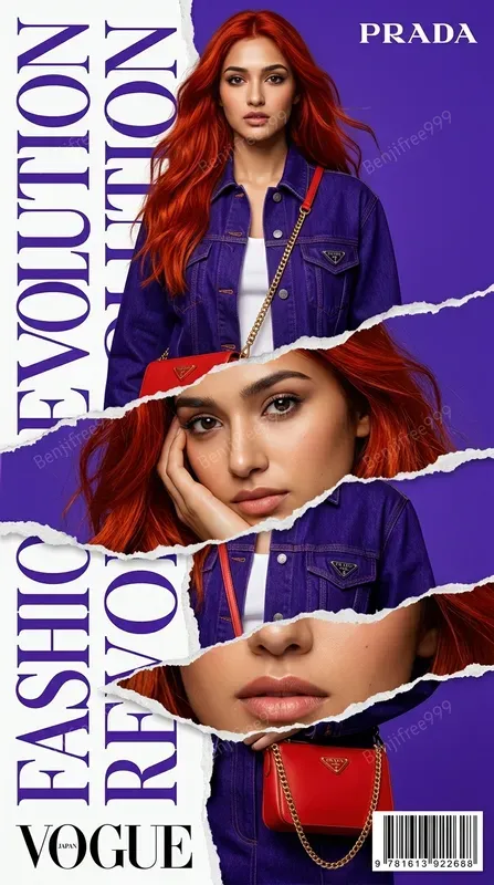 Torn Paper Vogue Magazine Covers