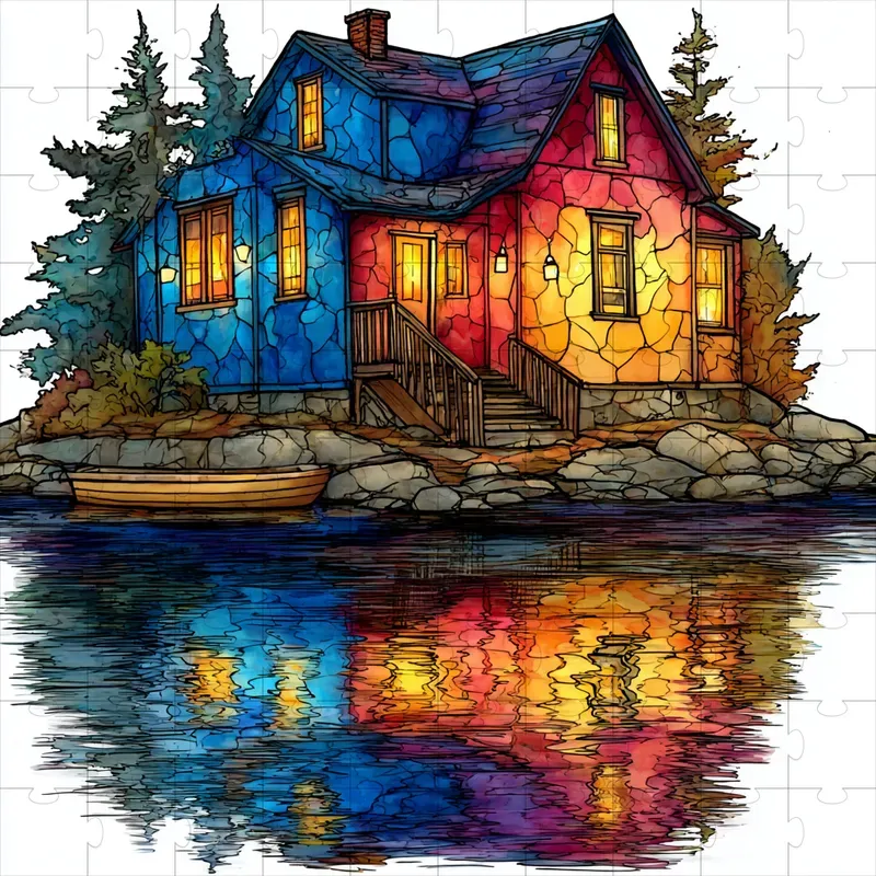 Stained Glass Watercolor Ink Whimsies