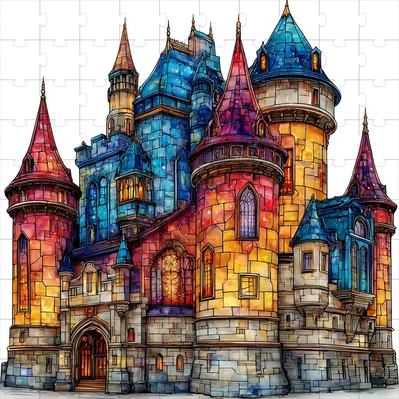 Stained Glass Watercolor Ink Whimsies