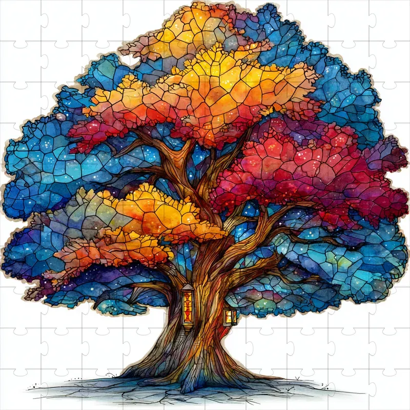 Stained Glass Watercolor Ink Whimsies