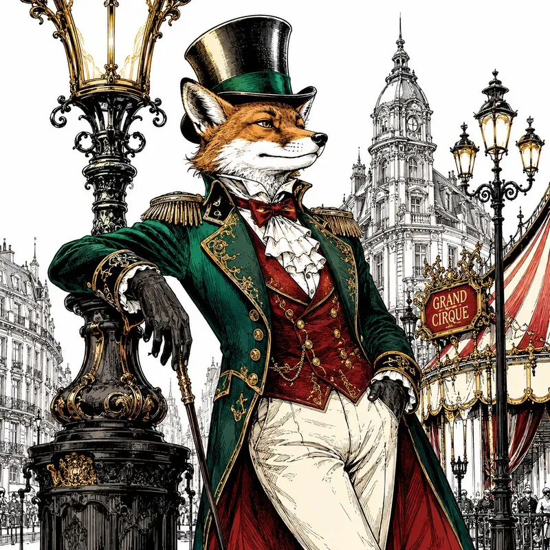 Elegant Vintage Character Sketches