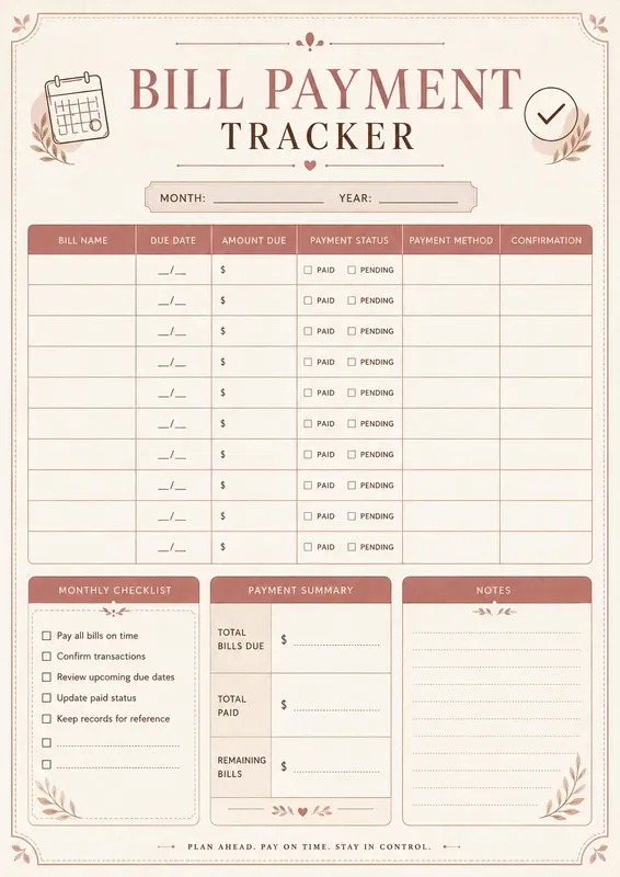 Etsy Budget Planner Kits