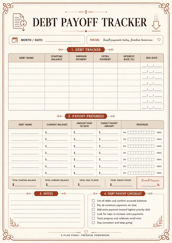Etsy Budget Planner Kits