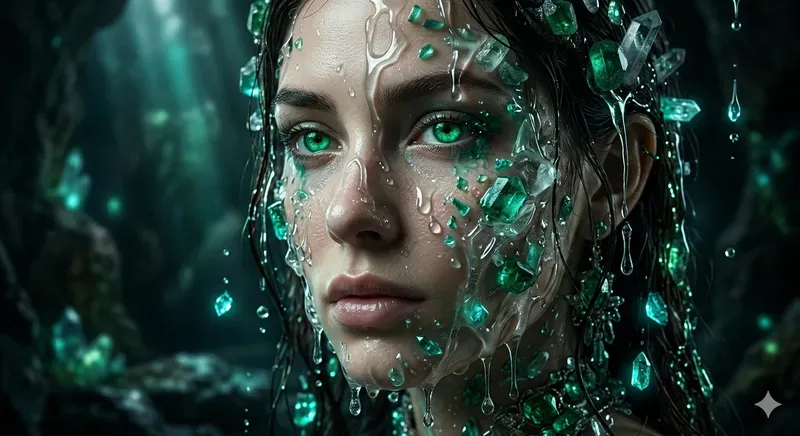 Emerald Liquid Portraits