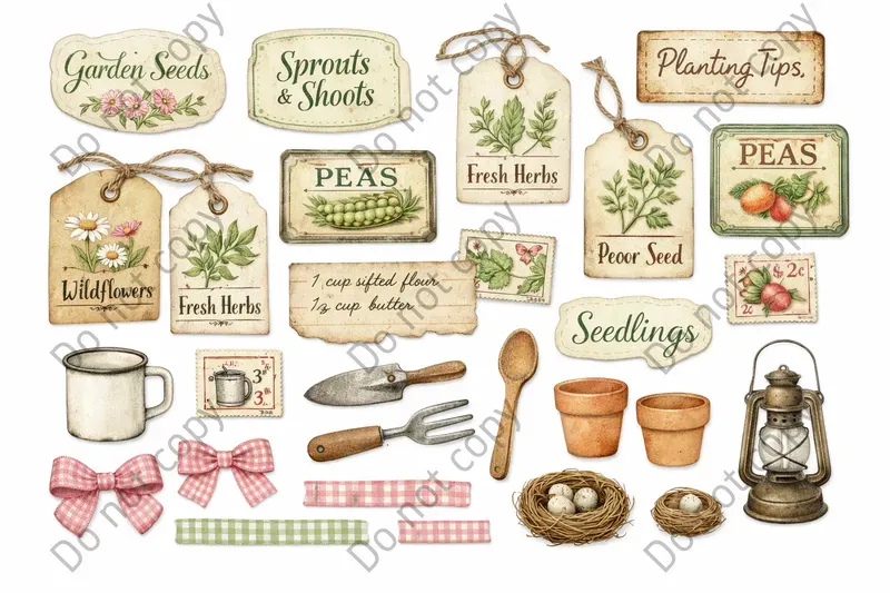 Farmhouse Junk Journal Sticker Sheets