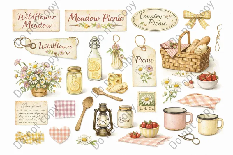 Farmhouse Junk Journal Sticker Sheets