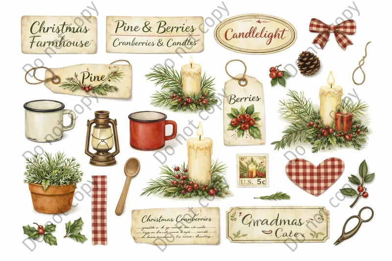 Farmhouse Junk Journal Sticker Sheets