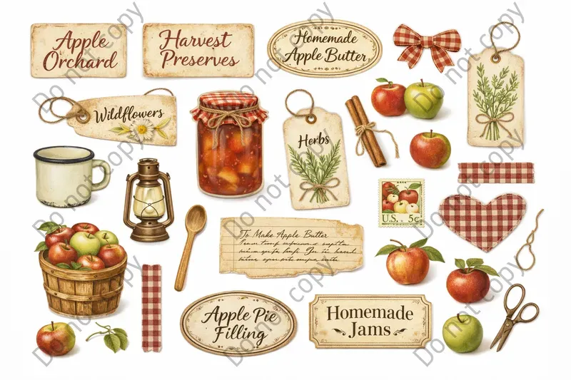 Farmhouse Junk Journal Sticker Sheets