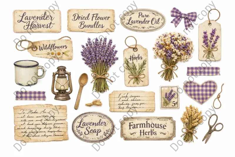Farmhouse Junk Journal Sticker Sheets