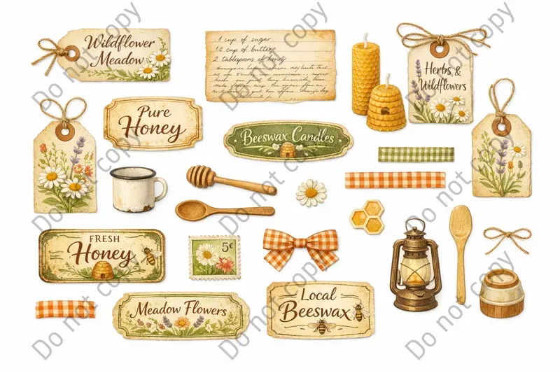 Farmhouse Junk Journal Sticker Sheets