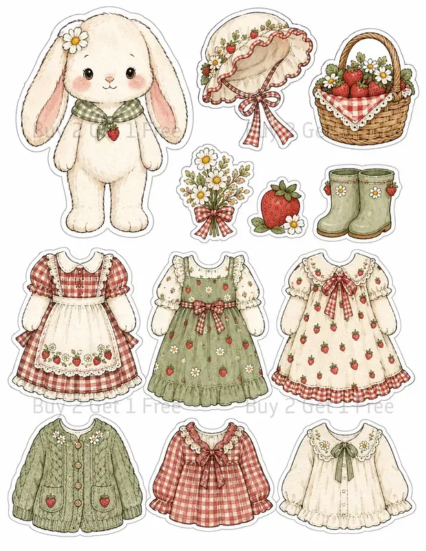 Dressup Character Fussycut Sheets