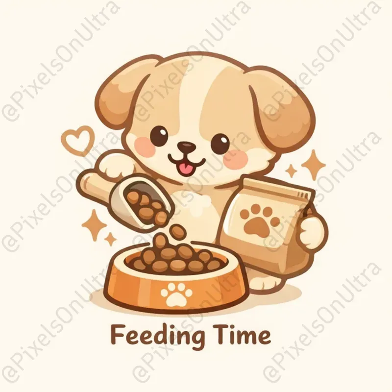 Cute Pet Care Routine Icons