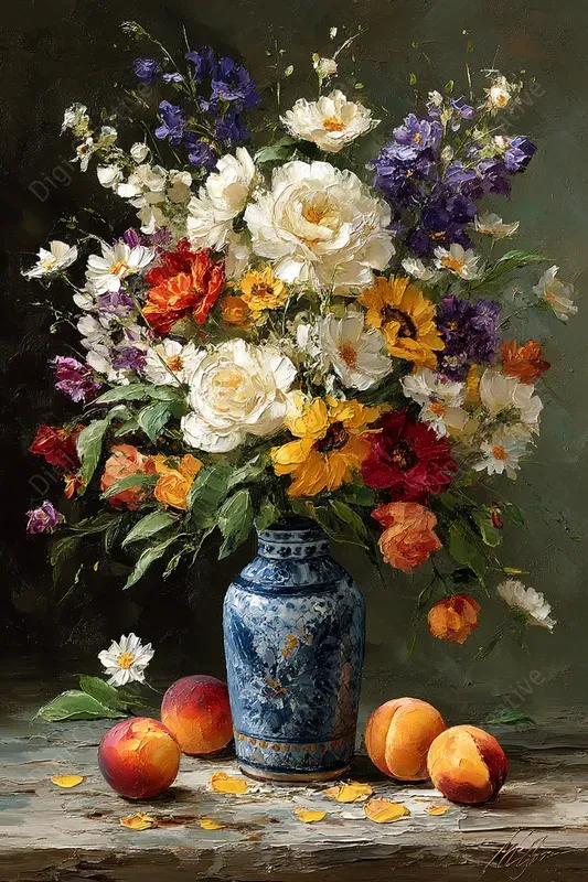 Luxury Dining Impasto Still Lifes