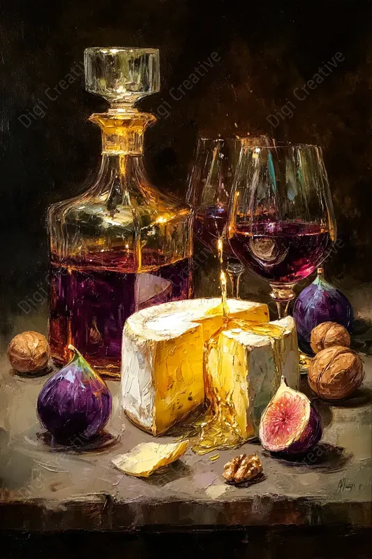 Luxury Dining Impasto Still Lifes