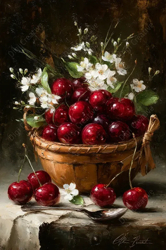 Luxury Dining Impasto Still Lifes