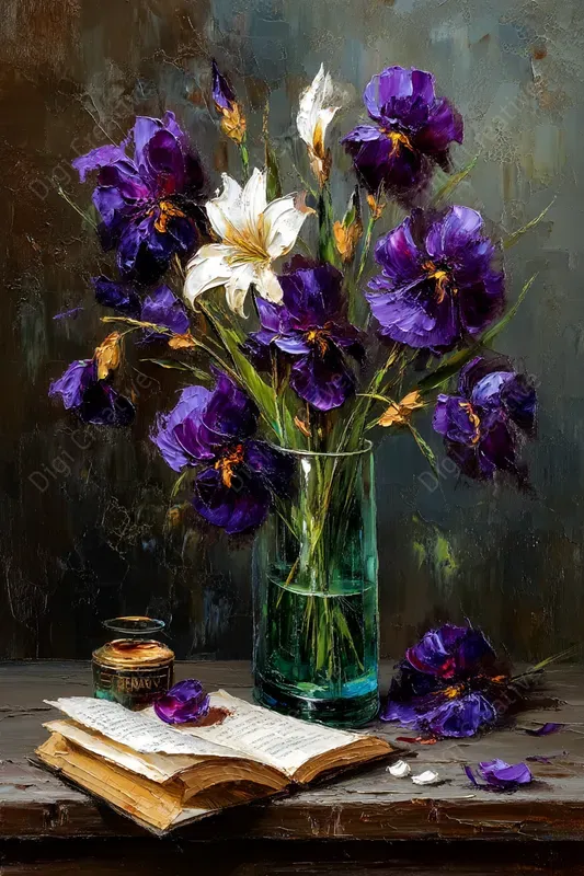 Luxury Dining Impasto Still Lifes